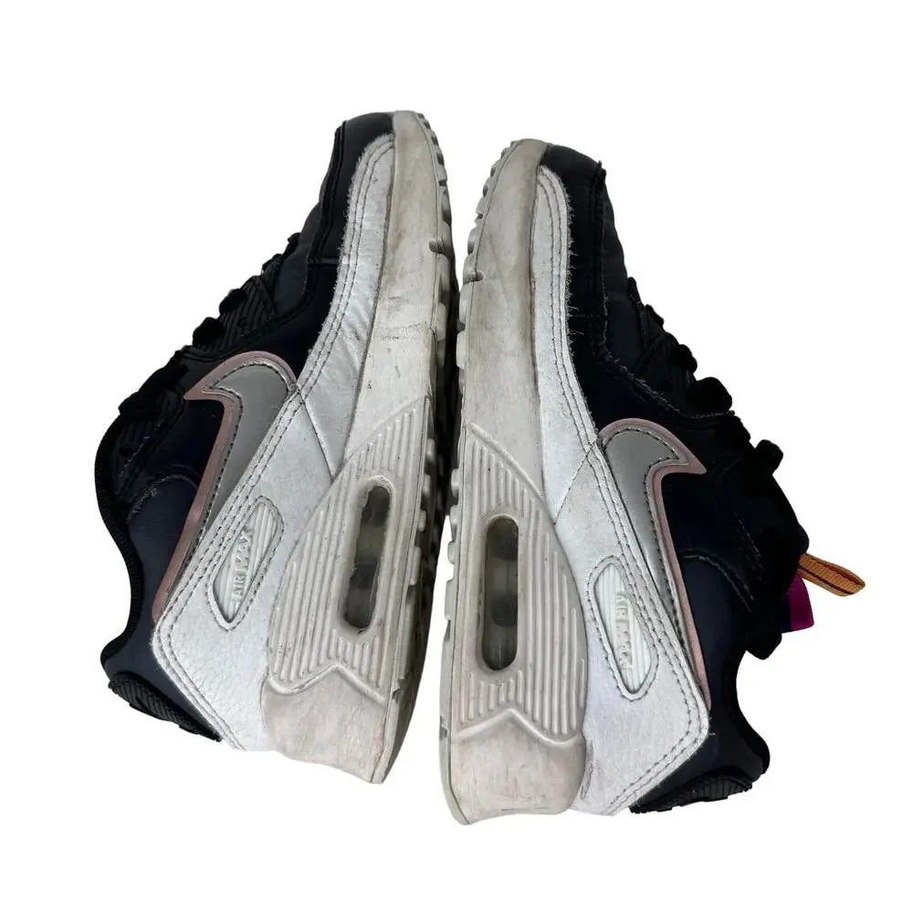 Nike Air Max 90 LTR PS Sneakers Low Top DJ0415-001 Black White‎ Kids Size 13C